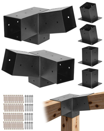 /products/pergola-keszlet-4x4-huvelykes-3-iranyban-ferde-konzolok-92-x-92-mm-es-fa-gerendakhoz-valos-meretben-2-darabos-pergola-konzol-2-oszloptalppal-es-2-fali-talppal-kulteri-pergolakhoz-pavilonokhoz-feszerekhez/